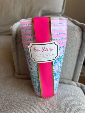 Lilly Pulitzer Pink & Multicolor Tropical Reusable Cups - Set of 6